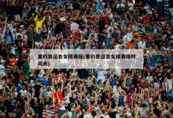 里约奥运会女排赛程(里约奥运会女排赛程时间表)