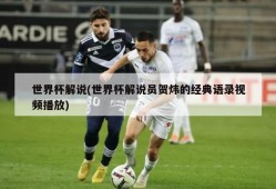 世界杯解说(世界杯解说员贺炜的经典语录视频播放)