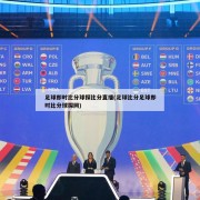 足球即时比分球探比分直播(足球比分足球即时比分球探网)