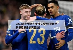 2010南非世界杯视频(2010南非世界杯赛程赛果表完整版)